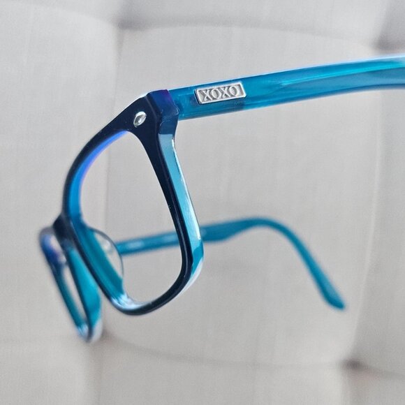 XOXO Women Eyeglasses Glasses Frame Black Turquoise INSIDER Eye Wear 51[]16 140 - Picture 2 of 11